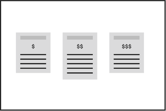 Pricing model template page