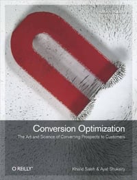 Conversion Optimization by Khalid Saleh and Ayat Shukairy telling people how to convert prospects to customers